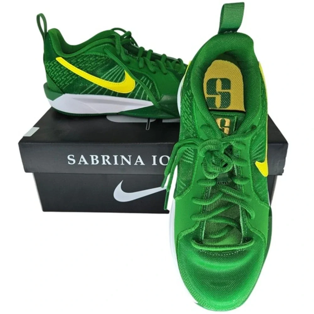 Nike Sabrina 2 OR GS Oregon Apple Green Yellow Strike‎ NIB HQ4515-300 4.5Y W6